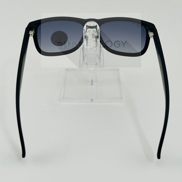 New Ray-Ban RB4165 622/T3 Justin Sunglasses Polarized Gray Lens Black Frame - Picture 9 of 10